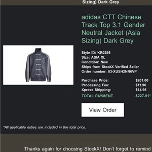 Adidas*clot  Chinese tracking top 3.0